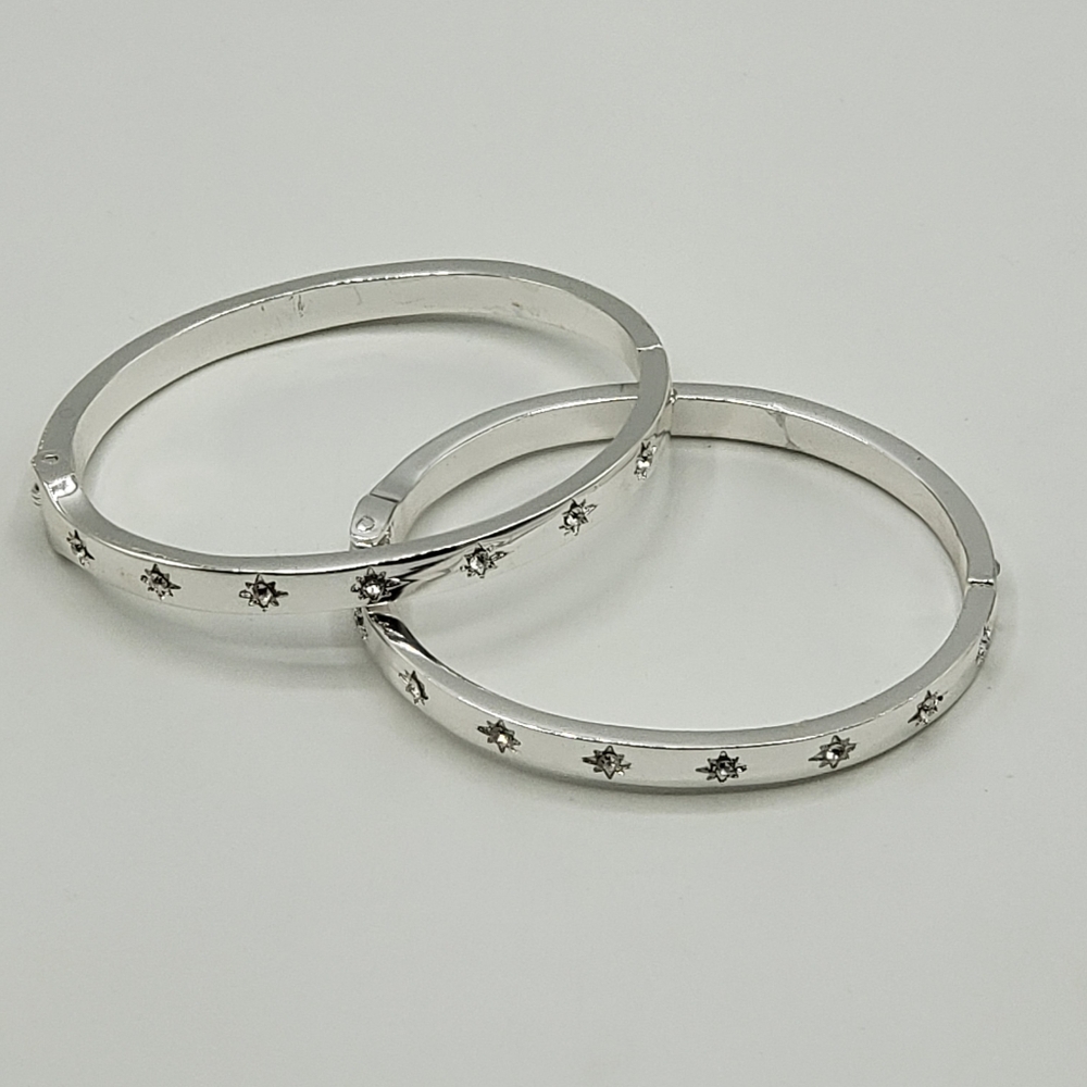 Buckle Eternity Bracelet set of 2
